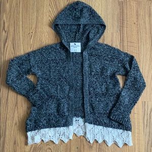 Abercrombie kids hooded cartigan